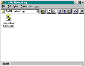 Double click on the  Make New Connection